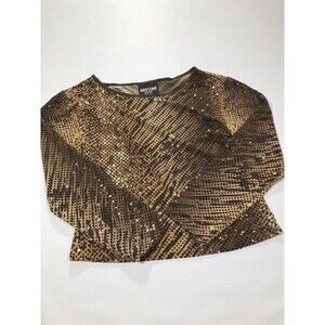 Vintage Awesome Wear Womens Long Sleeve Top Animal Print Size Large